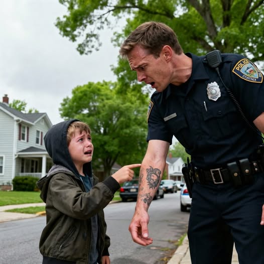 A Little Boy Pointed at the Police Officer’s Tattoo and Said, “My Dad Had the Same One”—It Was a Quiet Morning Patrol, Until the Officer Froze in Place