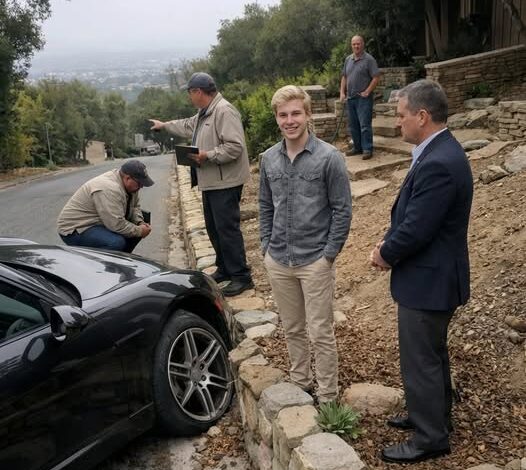 My neighbor kept driving through my garden and destroying months of work. I complained. His father told me to “fix it again.” So I rebuilt it quietly. When his car crossed the edge one more time, he laughed — until the inspectors arrived and his father suddenly stepped down