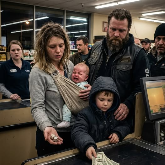 A Broke Mother Couldn’t Afford Baby Formula at a Grocery Store — What the Biker’s Son Did Next Unraveled a Truth No One Was Ready For