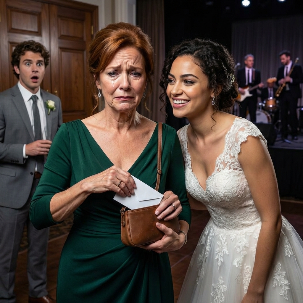 At my son’s wedding, his bride curled her lip and hissed, “Sit by the kitchen doors—your face will ruin the family photos.” My seat went to a stranger. I just smiled, walked to the gift table, and slipped my $25,000 check back into my purse. Leaning close, I whispered, “Don’t worry… I’ll stay out of your life forever.” Three hours later, the band, bar, and flowers disappeared—and so did something much bigger.