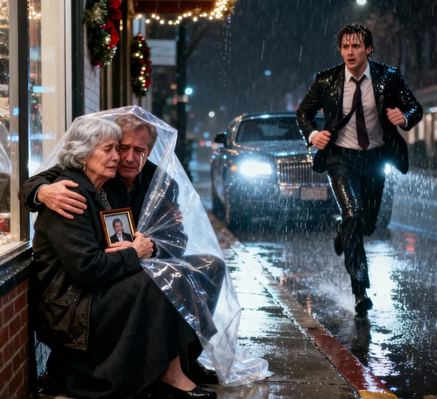 A Millionaire Arrives Unexpectedly at the House He Gave His Parents… and Finds Them Living on the Street, in the Rain