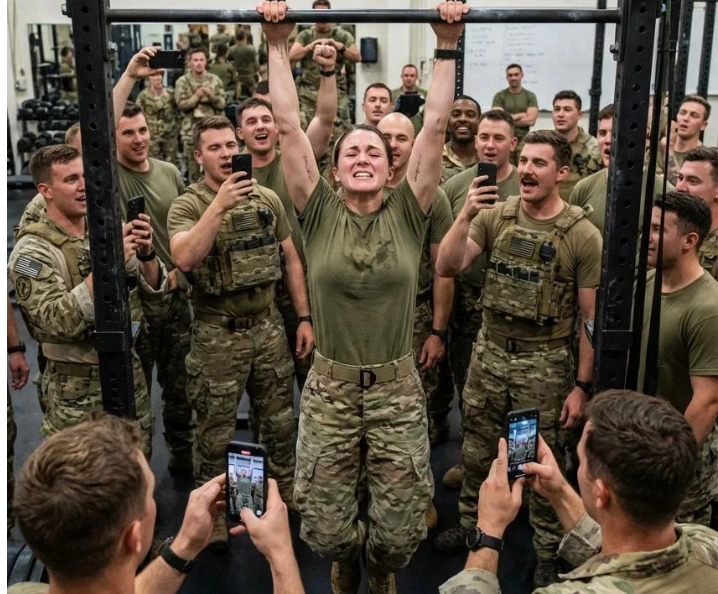 “Mind if I try?” The Navy SEALs laughed at her—but she went on to break their record, leaving everyone completely stunned.