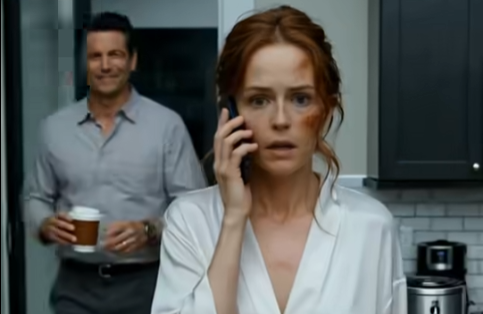 My sister, who works as a pilot, phoned me and hesitated before saying, “I have to ask you something unusual. Is your husband at home right now?” I told her he was in the living room. She lowered her voice and replied, “That’s impossible—I can see him with another woman at this very moment. They’ve just taken their seats on my flight to Paris.” At that exact second, the sound of the door opening came from behind me…