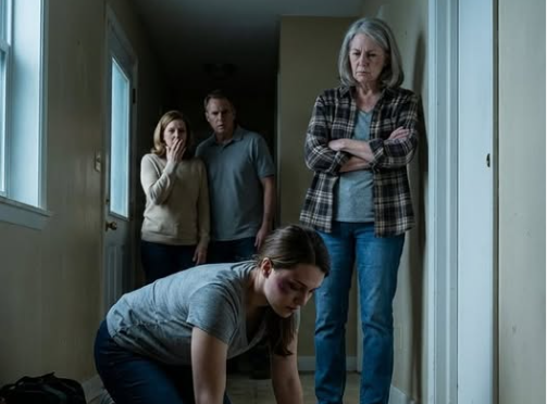 “Mom, come get me, please…” The call cut off, and my blood went cold. I didn’t call the police—I called my unit. Her mother-in-law blocked the doorway, smirking. “She’s married. Family matter.” I met her gaze, forged in war. “Not anymore.” One kick shattered the door. When I saw my daughter scrubbing blood from the tiles, I knew this wasn’t marriage—it was torture. They thought I was just an old woman. They were wrong.