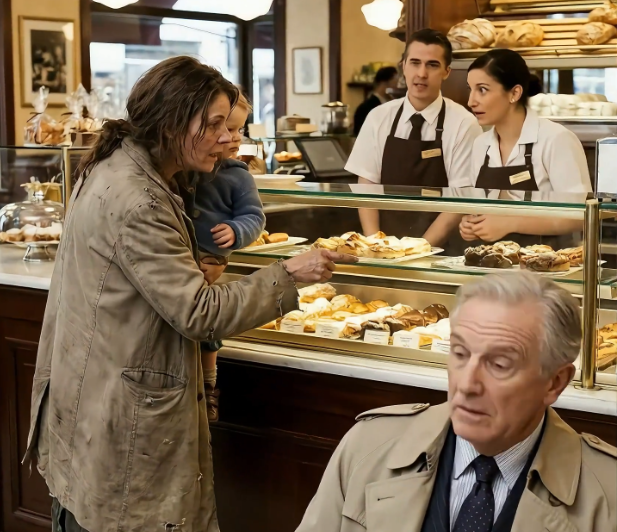 A Homeless Mom Asked for an Expired Cake for Her Child’s Birthday—The Bakery Laughed… Until the Millionaire Saw Everything