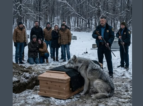 Everyone Froze When a Colossal Wolf Appeared at the Gravesite — Tactical Units Were Seconds from Firing, Until the Hidden Truth About His Past Unraveled Everything
