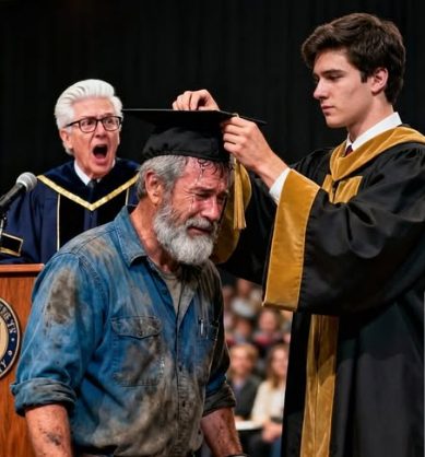 My stepfather spent 25 years working construction and pushed me to earn my PhD. But no one expected him to show up at the graduation ceremony — least of all my professor.