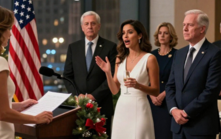 After my brother’s girlfriend staged a scene by ruining her own dress and accusing me in front of dozens of guests, my parents insisted I apologize publicly—so I took the microphone and delivered an apology that left her in tears, just not the one she expected.