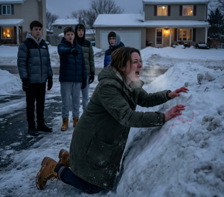 My rich neighbors thought burying my six-year-old in a snowbank was a cruel prank with no consequences. They never noticed the terrifying recluse in house 402 watching quietly—and he’s about to tear apart their polished lives forever, ones they cherished dearly.