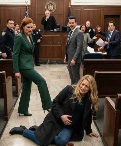 Tycoon’s Courtroom Attack Unravels Family Secrets: Pregnant Wife Rescued by Hidden Father