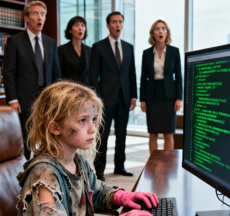 The CEO froze when he caught the maid’s 10-year-old daughter solving a billion-dollar crisis in seconds. What happened next shook the entire company…