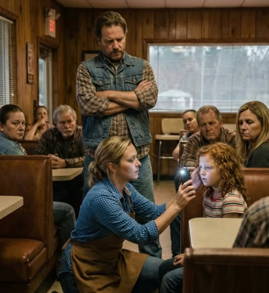 She Was Just a Diner Waitress — Until She Noticed the One Detail Every Specialist Had Missed About the Biker’s Deaf Daughter