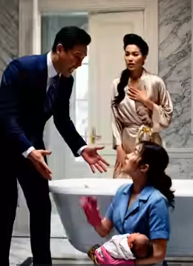 Billionaire’s new wife locked the Twins in a Bathroom to Punish the Maid… Until He Came Home Unannouced and discovered a horrifying truth