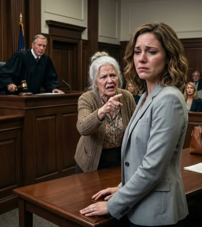 “She never served. She stole our name. She made it all up.” My mother hissed in court, her voice sharp enough to cut skin. I didn’t flinch. I didn’t cry. I just looked at the judge. My heart was pounding when she stood up slowly, adjusted her glasses, and said, “There’s something this court hasn’t heard yet.” That’s when I knew—everything was about to change.