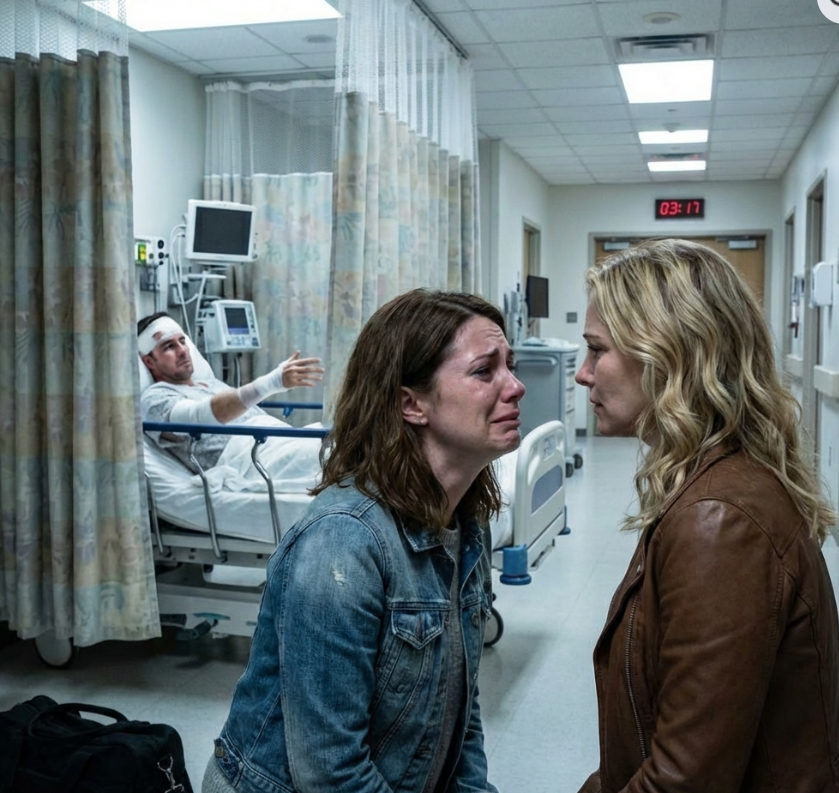 At 3 a.m., a police officer called me: “Your husband is in the hospital. We found him with a woman.” When I arrived, the doctor cautioned me, “Ma’am, what you’re about to see may shock you.” He drew the curtain aside — and I collapsed to my knees the instant my eyes fell on what was there…