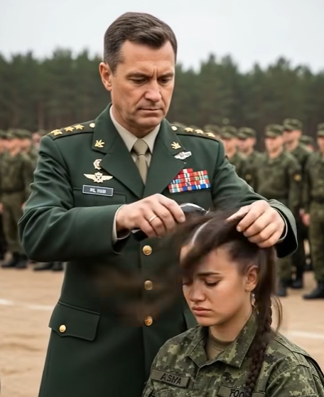 A General Ordered a Private’s Hair Cut for “Disrespect” — Then He Spotted a Hidden Badge and Realized He’d Shamed a Legend