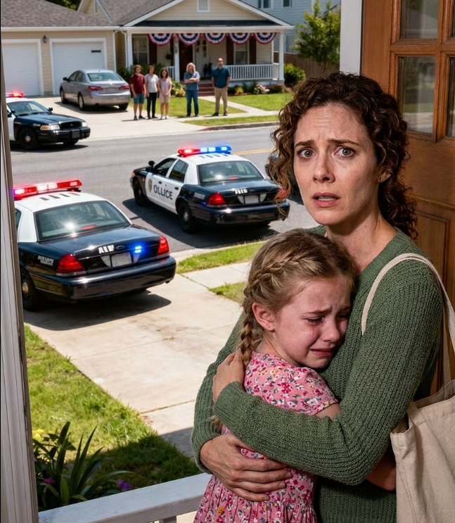 My husband screamed on the phone, “Grab the girl and run. Now.” Ten minutes later, the police surrounded the entire house.