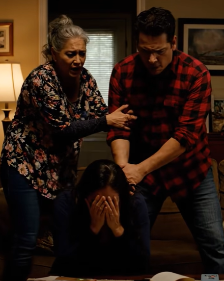 I never thought the slap would echo louder than my scream. “Did you just hit her?” my mother-in-law demanded, her voice cutting through the room like glass. My husband froze, his hand still trembling in the air. I tasted blood, but I didn’t look away. That was the moment everything shifted. Because what she said next would expose secrets none of us were ready to face.