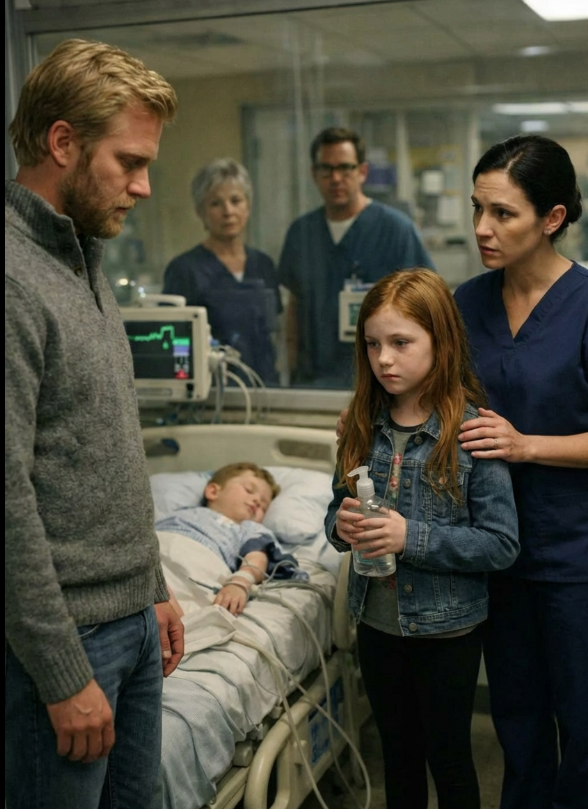 Doctors Told the Millionaire His Son Had 5 Days Left to Live — Then a Poor Little Girl Walked Into the ICU, Sprayed Him With “Strange Water,” and What It Revealed Stopped the Entire Hospital Cold