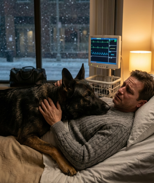 Alone in room 314, I lay waiting for my heart to fail. Suddenly, a ninety-pound K9 labeled a “monster” snapped his chain and rushed my bed—only to do something so unexpected it left the entire hospital staff in tears.