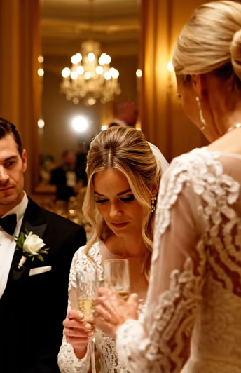 My mother-in-law slipped something into my champagne at our wedding, so I switched the glasses and stayed silent.