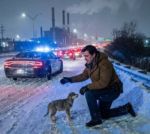 He Refused to Leave the Highway on New Year’s Eve — And That’s How I Followed a Freezing Puppy Into a Truth I Wasn’t Ready to Face