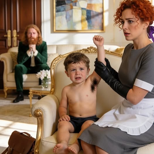 Every morning, the billionaire’s baby grew weaker, until the maid found something under his arm.