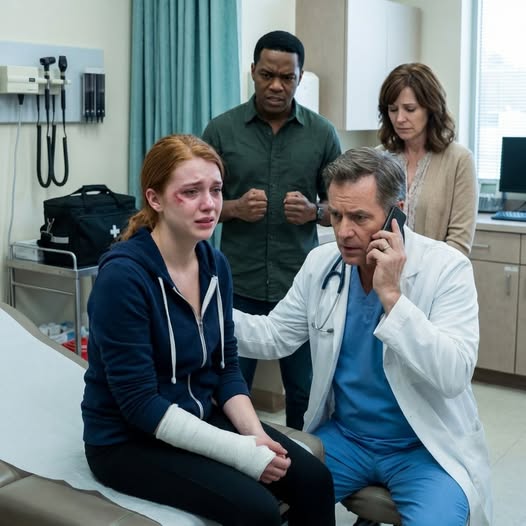 My stepfather ʙᴇᴀᴛ me every day as a form of entertainment. One day, he br0ke my arm, and when we took me to the hospital, my mother said, “It was because she accidentally fell off her bike.” As soon as the doctor saw me, he picked up the phone and called 911.