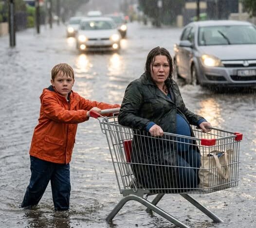 As cars sped past a pregnant woman stranded in a flooded street, a homeless twelve-year-old boy stepped out of the rain to help her. Days later, a black SUV pulled up to the soup kitchen—and he froze.