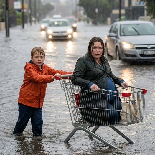 As cars sped past a pregnant woman stranded in a flooded street, a homeless twelve-year-old boy stepped out of the rain to help her. Days later, a black SUV pulled up to the soup kitchen—and he froze.