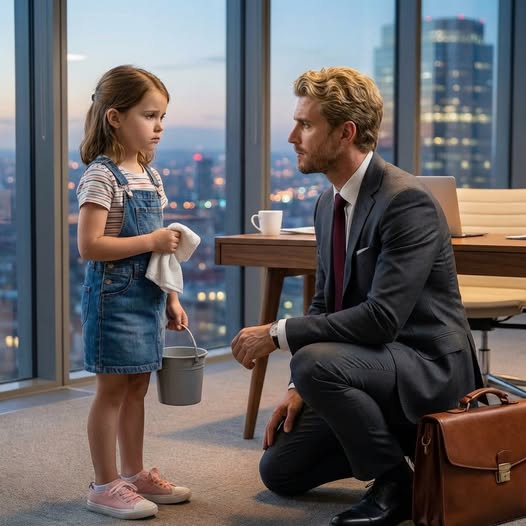 A 5-YEAR-OLD JANITOR WALKED INTO YOUR CEO OFFICE… AND ONE SPILLED GLASS EXPOSED A CORPORATE MONSTER