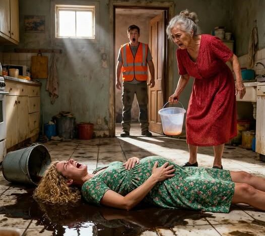 I was eight months pregnant and I was having trouble cleaning the house when, unintentionally, I brushed against my mother-in-law..