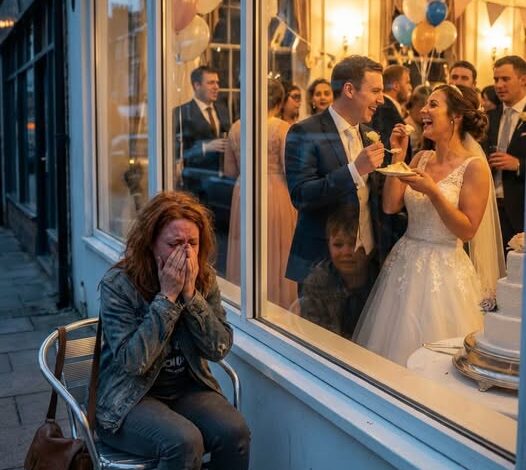 “Dad ate cake with her while I had to watch,” my starving seven-year-old whispered. “He made me stand on the balcony because I didn’t bring a gift.” I didn’t argue. I didn’t ask questions. I drove straight to his party. I walked in, grabbed the cake, and smashed it into his face. Then I took the microphone and said, “I paid for this cake. And that BMW you’re showing off? It’s mine. I’m taking it back.” I turned to leave— but then his boss stood up and spoke….