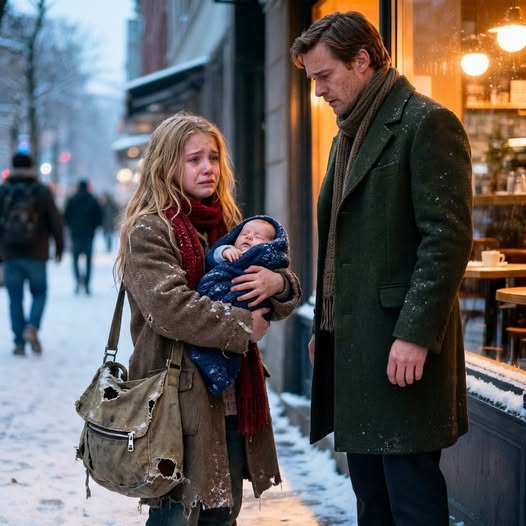 A homeless girl begged a millionaire: “Please, I’ll repay you when I grow up — just one box of milk for my hungry baby brother.” What the man said next left everyone speechless…