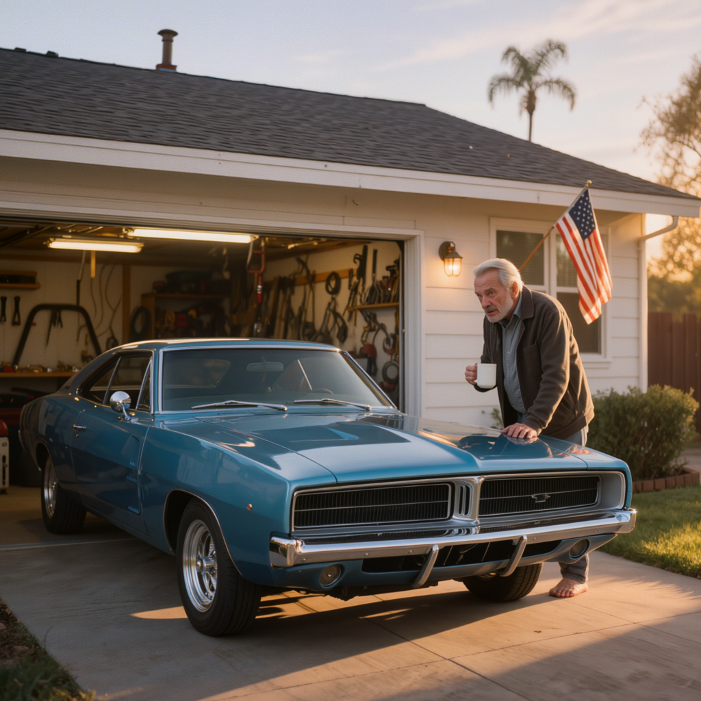 The morning I walked into my empty Sacramento garage and found my wife’s classic car gone, my daughter told me she’d sold it for a dream trip, and the next day the buyer called to say my wife had left something hidden inside that wasn’t meant for her