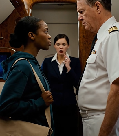 “Excuse me,” he said flatly, offering no name. “You shouldn’t be here.” She turned at an unhurried pace, her face composed and unreadable—far too calm for someone accused of standing exactly where she didn’t belong.