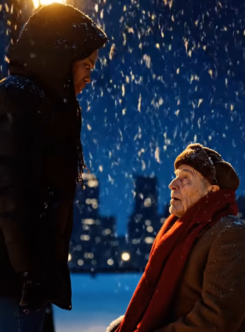 Single Black mom, helps an old man Stranded in the cold,— He Froze, when he saw her birthmark