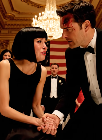 At my husband’s 40th birthday party, his mother clinked her glass and announced i had been unfaithful for years. Two hundred guests turned to stare. The next moment, he shoved me into the dessert table. Stunned, i lay there covered in cake as he turned away — until a slow chuckle escaped my lips. He froze. His mother’s face drained of color…