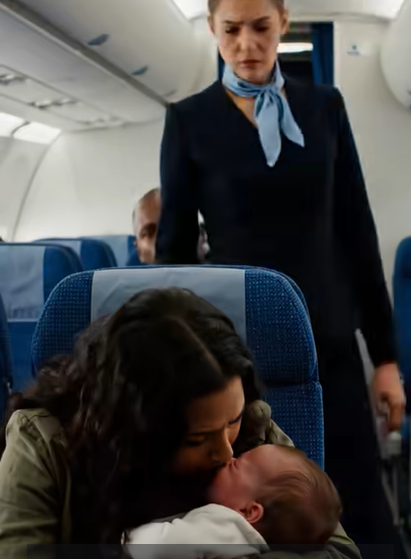On a Plane, a Mother Was Publicly Shamed for Her Crying Baby — No One Defended Her Until a Stranger Finally Stood Up