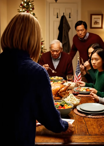 My family said my 17-year-old adopted daughter couldn’t attend my sister’s wedding. I didn’t argue. I just said, “Then my household won’t be there.” But when Christmas dinner came, I quietly changed one small thing—and in less than a minute, the whole table erupted, everyone completely losing control… because they suddenly realized I’d done something no one could stop in time. I was three steps ahead of them.