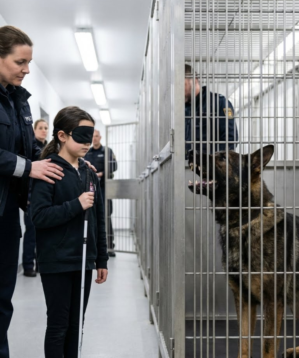 A blind girl came face to face with a feared police dog—what the retired K9 did next stunned everyone.