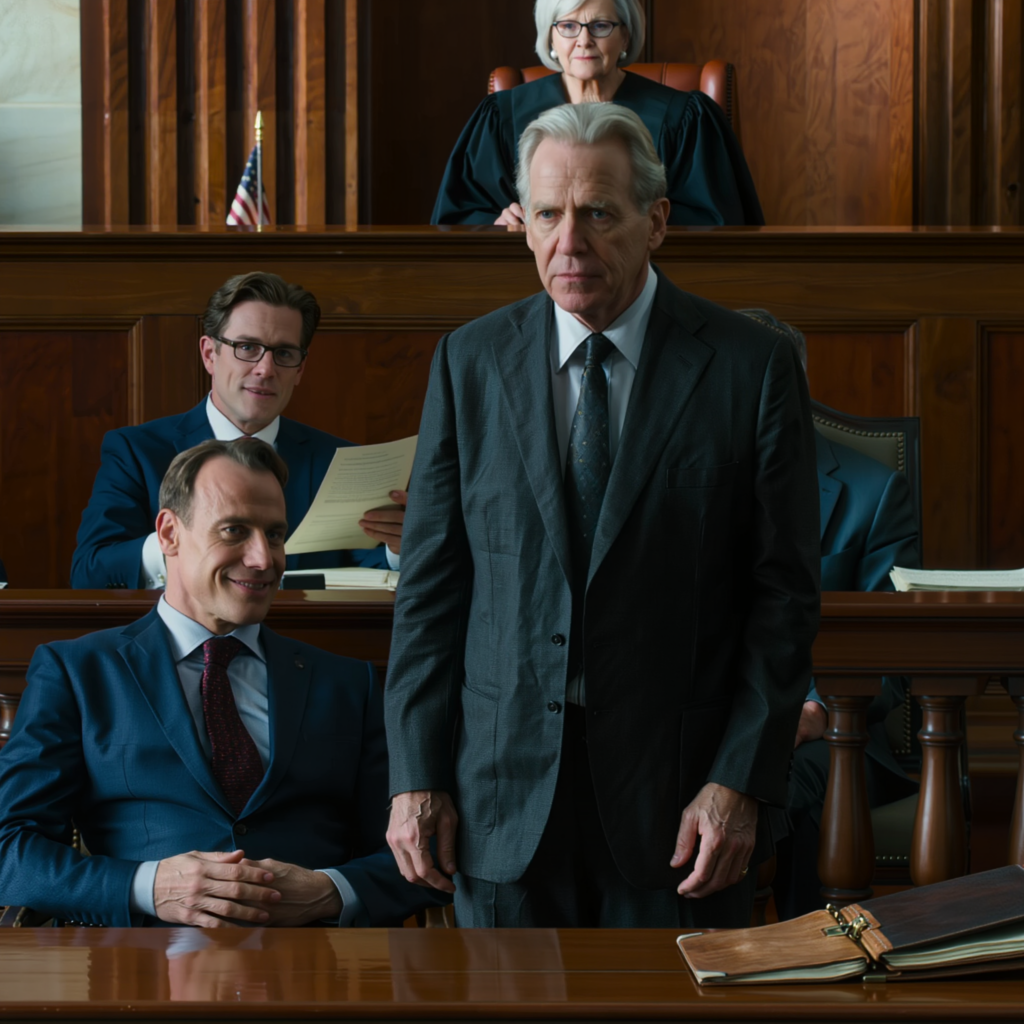 In the middle of the hearing, my son smirked and said, “This old man can’t even afford a lawyer,” and the whole room turned to look at me like I had already lost. I didn’t argue. I just placed a file on the judge’s desk — and the second his lawyer went pale, I knew that arrogant son of mine had smiled a little too early.
