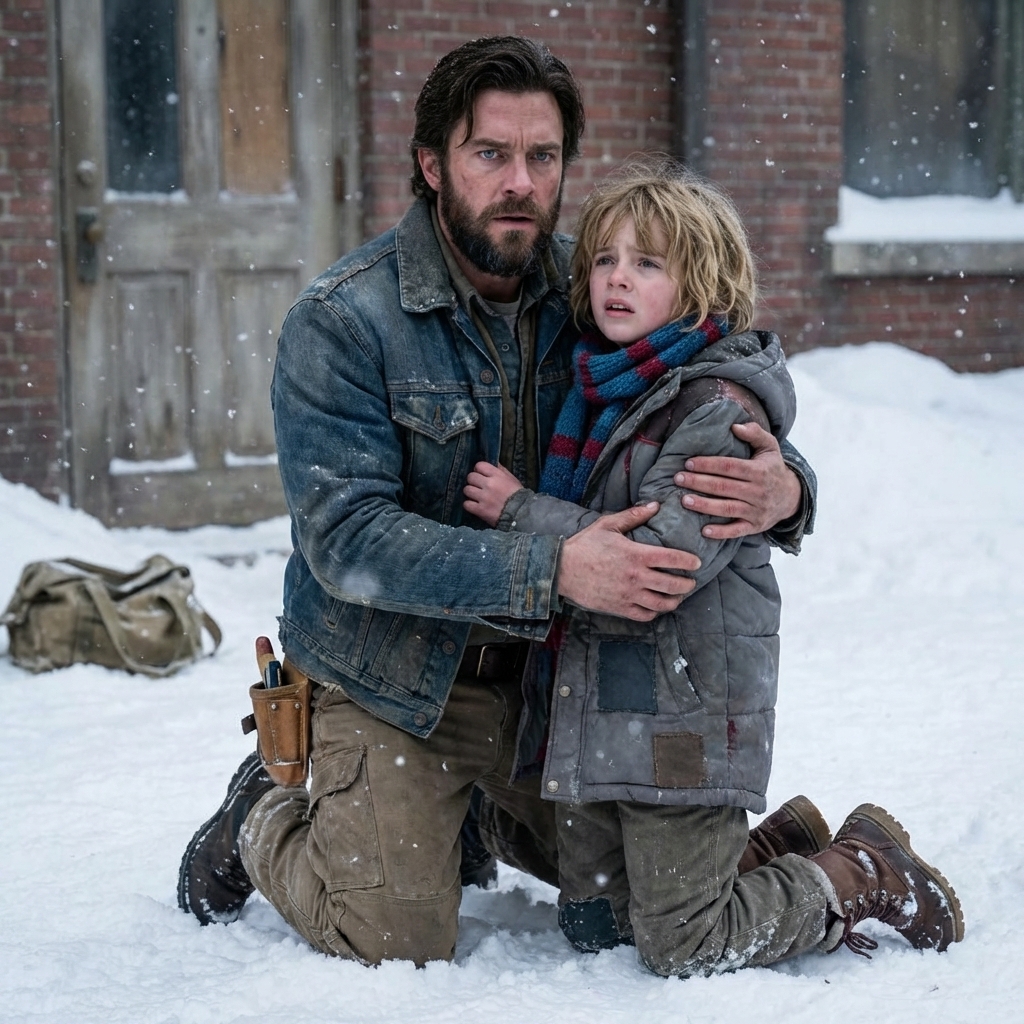 “Come With Me,” the Biker Said After Finding a Single Mother and Her Four Children Freezing in a Blizzard