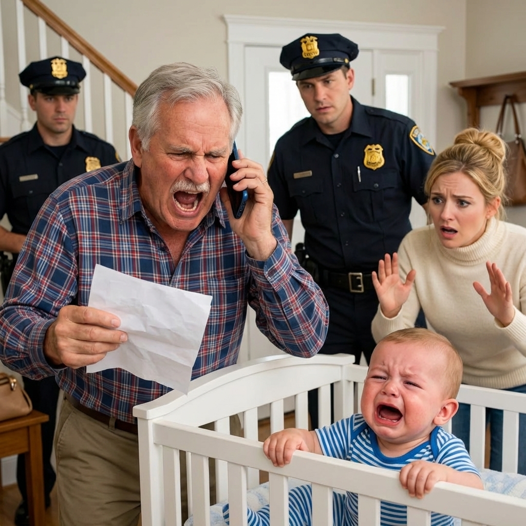 I Used My Spare Key And Found My Grandson In His Crib, Screaming, Unchanged For Hours. A Note Said: “Went To The Bahamas With Girlfriends – Back Next Week. Baby Will Be Fine.” I Called My Daughter, Furious. She Laughed, “Dad, Relax!” I Contacted Police And CPS. When She Returned, She Found Herself In A…