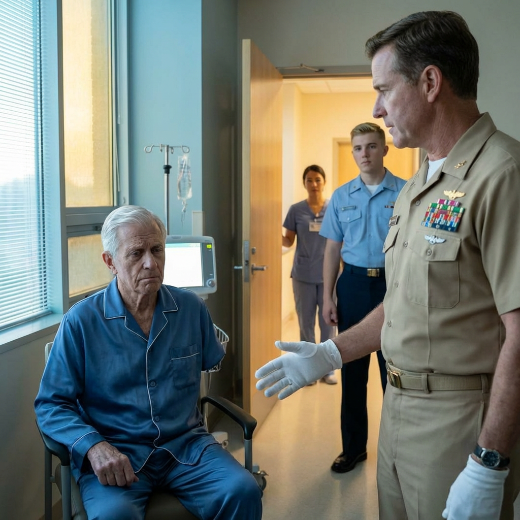“Admiral… did that old man just say he’s Ghost Walker?” The corridor fell silent as a long-buried legend—one the Navy officially denied—suddenly claimed the name whispered in training lore for four decades, reviving a myth no one believed was real.