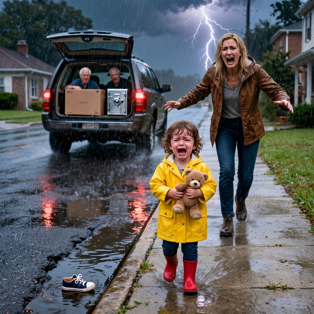 “Some children just need to wait their turn,” my mother said before hanging up on me… and moments later I learned my parents had left my four-year-old daughter alone on a street corner in the middle of a thunderstorm for 12 hours because they needed the space in their SUV to deliver a television and a safe to my sister.