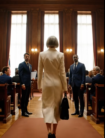 He laughed at his wife’s empty chair in court, until the doors opened and he realized who she’d really called