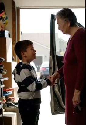 I was buttoning up my coat to go to my husband’s funeral when my grandson burst into the garage, pale as a ghost. “Grandma, don’t start the car! Please don’t!”