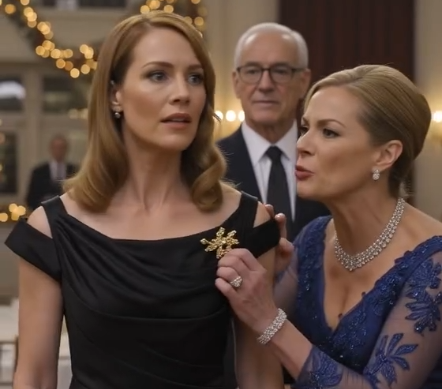 At The Military Charity Gala, My Stepmom Grabbed The Gold Brooch On My Dress. “You Stole This!” She Hissed. “You Have No Right To Wear That!” She Tried To Rip It Off. A Veteran Grabbed Her Wrist. “Lady… That Is The Medal Of Honor.” “Do You Not Know Who She Is?” My Stepmom Went Pale.