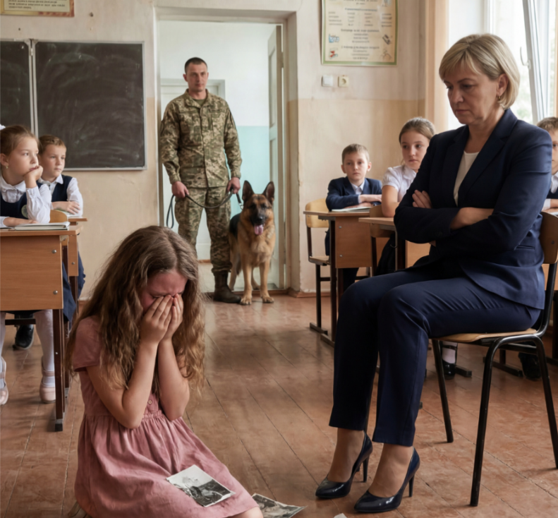 “‘Apologize to My Daughter—Now.’ A Teacher Dismissed Him as ‘Just a Marine’… Then He Walked In With His K9”